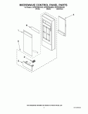 MICROWAVE CONTROL PANEL PARTS Diagram and Parts List for UMC5200BAB06  Whirlpool Microwave