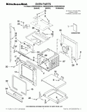 OVEN PARTS Diagram and Parts List for KEMS308SSS04  KitchenAid Microwave Oven Combo