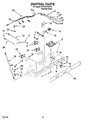 CONTROL PARTS, OPTIONAL PARTS (NOT INCLUDED) Diagram and Parts List for KSRG22FKSS18  KitchenAid Refrigerator