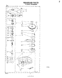 GEARCASE Diagram and Parts List for LA5430XMW1  Whirlpool Washer