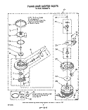 PUMP AND MOTOR Diagram and Parts List for DU8900XT5  Whirlpool Dishwasher