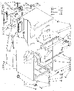 Cabinet Diagram and Parts List for ET18GKXSF02  Whirlpool Refrigerator