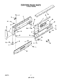 CONTROL PANEL , LIT/OPTIONAL Diagram and Parts List for F6857^0  Whirlpool Range