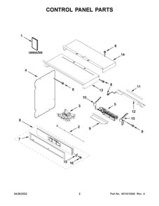 Part Location Diagram of W11382204 Whirlpool Owner's manual