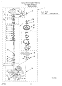 GEARCASE Diagram and Parts List for LSW9245EQ1  Whirlpool Washer