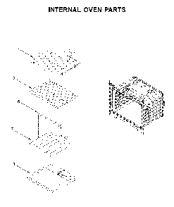 Internal oven parts Diagram and Parts List for WOS31ES7JS01  Whirlpool Wall Oven