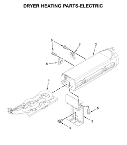 Dryer Heating Parts-Electric Diagram and Parts List for 11061112021  Kenmore Dryer