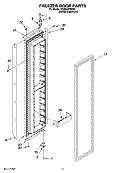 FREEZER DOOR PARTS Diagram and Parts List for KSSS42FMX03  KitchenAid Refrigerator