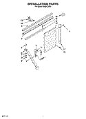 INSTALLATION PARTS Diagram and Parts List for CAR21CSP0  Crosley Air Conditioner