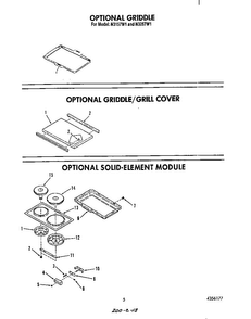 ^griddle Diagram and Parts List for N3257*1  Roper Range