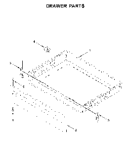 Drawer parts Diagram and Parts List for YWFC315S0JW0  Whirlpool Range