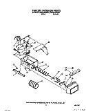 FREEZER INTERIOR Diagram and Parts List for 4ED25PWXWN01  Whirlpool Refrigerator