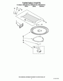 TURNTABLE PARTS Diagram and Parts List for WMH3205XVB2  Whirlpool Microwave