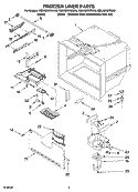 FREEZER LINER PARTS Diagram and Parts List for KBLA22ERSS00  KitchenAid Refrigerator