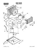 UNIT PARTS, LITERATURE Diagram and Parts List for X12002V03  Roper Air Conditioner