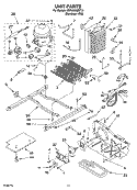 UNIT PARTS Diagram and Parts List for KSRJ25IMST10  KitchenAid Refrigerator