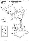 TOP AND CONSOLE PARTS Diagram and Parts List for YEED4300VQ0  Estate Dryer