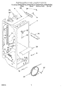 REFRIGERATOR LINER Diagram and Parts List for KSRB25FHSS02  KitchenAid Refrigerator