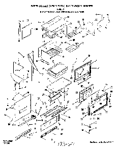 Upper Body Diagram and Parts List for N9608*0  Roper Range