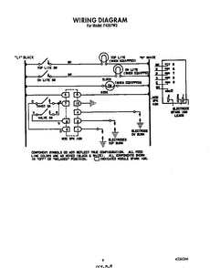 Wiring Diagram Diagram and Parts List for F4357*2  Roper Range