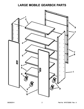 Part Location Diagram of W10647911 Whirlpool DOOR