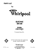 SECTION Diagram and Parts List for LHE5700W0  Whirlpool Dryer