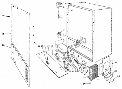 Unit Parts Diagram and Parts List for 80RF  Whirlpool Refrigerator