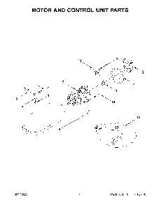 Motor And Control Unit Parts Diagram and Parts List for 5KSM125BBM5  KitchenAid Mixer