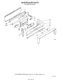 BACKGUARD Diagram and Parts List for SF315ESRW1  Whirlpool Range