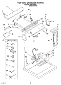 SECTION Diagram and Parts List for RES7648KQ1  Roper Dryer