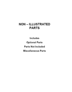 Optional Parts (not Included) Diagram and Parts List for WED8500DR0  Whirlpool Dryer