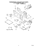 MAGNETRON AND AIR FLOW Diagram and Parts List for MH7110XBB5  Whirlpool Microwave
