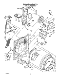 SECTION Diagram and Parts List for KEYE760WAL1  KitchenAid Dryer