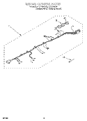 WIRING HARNESS Diagram and Parts List for LCR7244DZ5  Whirlpool Washer