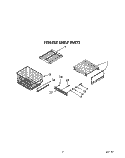 FREEZER SHELF Diagram and Parts List for KSSS48DWW01  KitchenAid Refrigerator