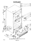 CABINET Diagram and Parts List for EHT201ZKWR5  Whirlpool Refrigerator