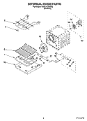 INTERNAL OVEN PARTS Diagram and Parts List for KEBC167MSS03  KitchenAid Wall Oven