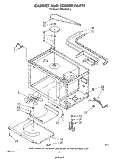 CABINET AND STIRRER Diagram and Parts List for MW8400XS2  Whirlpool Microwave