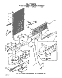 UNIT Diagram and Parts List for RT18BKXXW00  Roper Refrigerator
