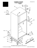CABINET PARTS Diagram and Parts List for GARF19XXYK00  Whirlpool Refrigerator