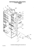 REFRIGERATOR LINER PARTS Diagram and Parts List for WSF26D2EXS02  Whirlpool Refrigerator