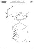 TOP AND CABINET, LIT/OPTIONAL Diagram and Parts List for RAP5244AL0  Whirlpool Washer