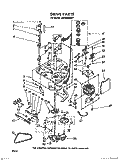 DRIVE Diagram and Parts List for LA5580XKW1  Whirlpool Washer