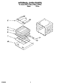 INTERNAL OVEN PARTS Diagram and Parts List for KEBC171KBL03  KitchenAid Wall Oven