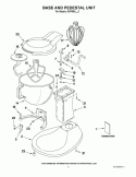 BASE AND PEDESTAL UNIT Diagram and Parts List for 5KPM5AER0  KitchenAid Mixer
