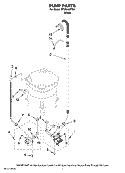 PUMP PARTS, OPTIONAL PARTS (NOT INCLUDED) Diagram and Parts List for MTW6400TQ0  Whirlpool Washer