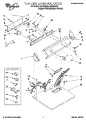 SECTION Diagram and Parts List for LER7646AQ2  Whirlpool Dryer