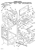 LINER Diagram and Parts List for GR2SHTXKL02  Whirlpool Refrigerator
