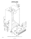 CABINET Diagram and Parts List for ED25EMXPWR0  Whirlpool Refrigerator