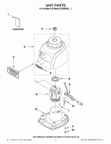 UNIT PARTS Diagram and Parts List for 5KSB650ACA1  KitchenAid Blender